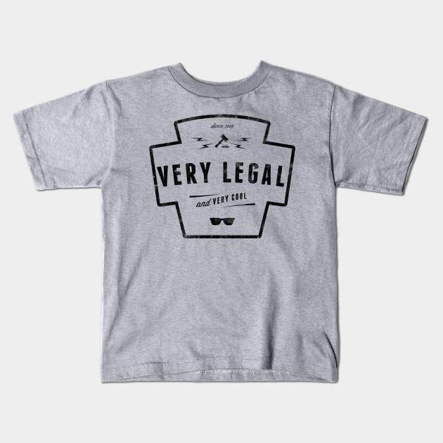 Very Legal & Very Cool - Logo 1 Kids T-Shirt by verylegalandverycool